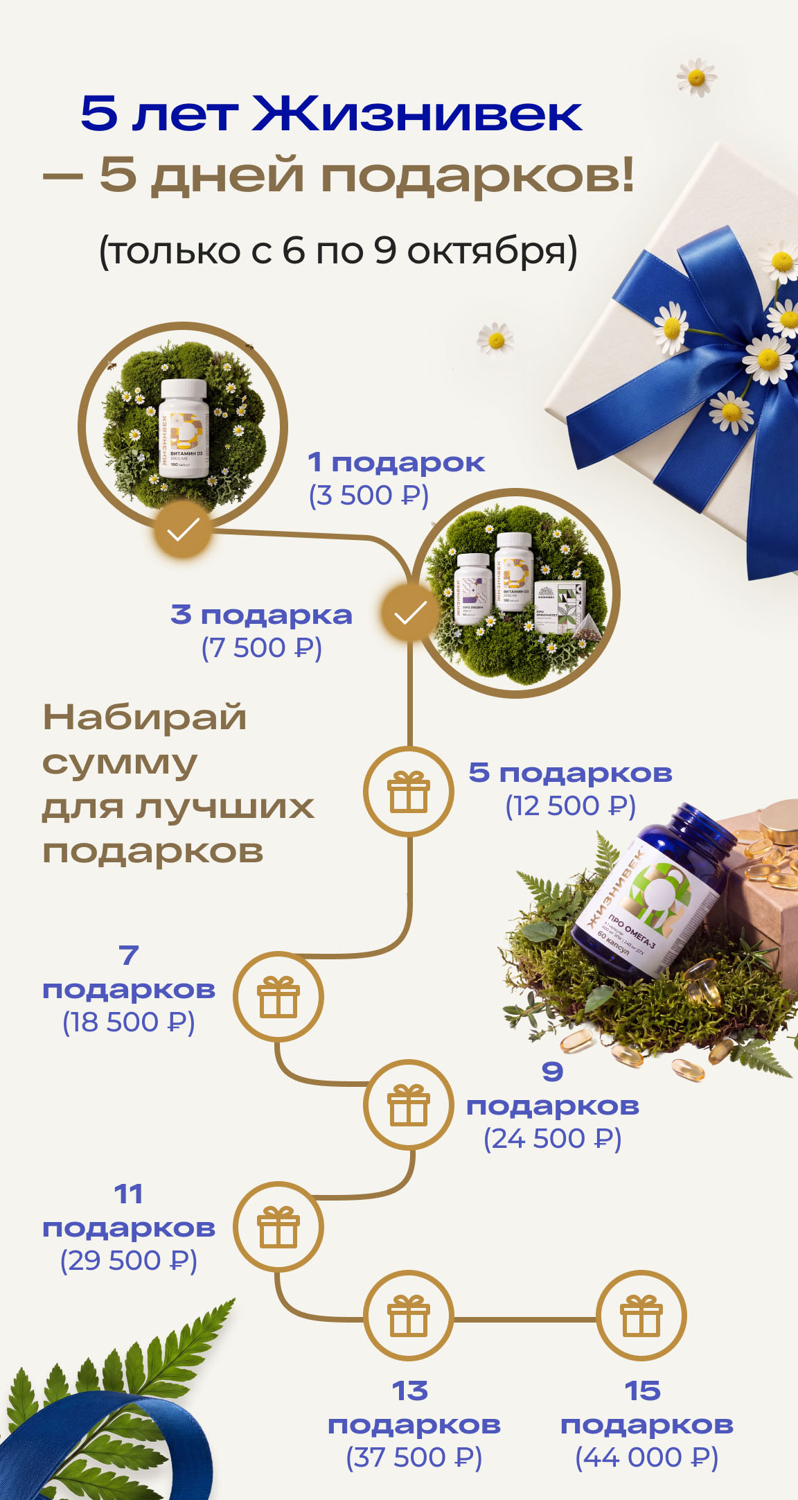 Подарки за заказ